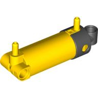 Lego pneumatický válec se 2 vstupy a středním zaobleným koncem (48 mm), žlutá (4563144, 4205293)